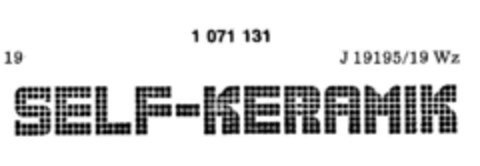 SELF-KERAMIK Logo (DPMA, 23.05.1984)