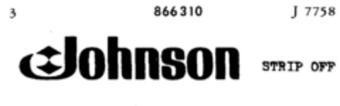 Johnson STRIP OFF Logo (DPMA, 27.04.1968)