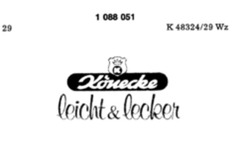 Könecke leicht & lecker Logo (DPMA, 20.04.1985)