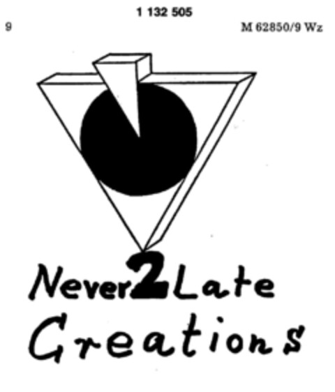 Never 2 Late Creations Logo (DPMA, 28.04.1988)
