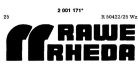 RAWE RHEDA Logo (DPMA, 02/14/1991)