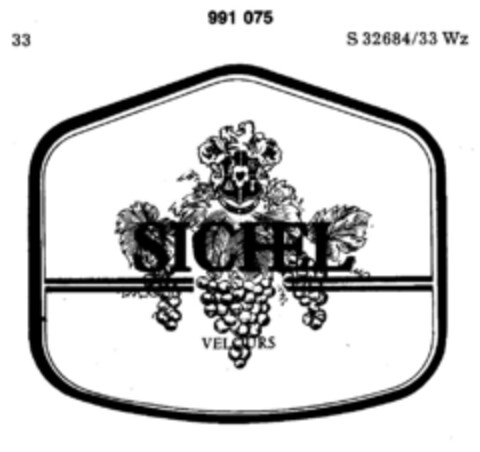 SICHEL VELOURS Logo (DPMA, 12/22/1978)