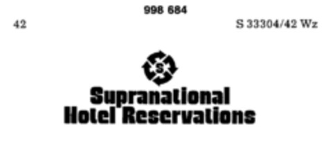 Supranational Hotel Reservation Logo (DPMA, 02.04.1979)