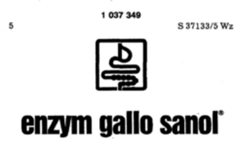 enzym gallo sanol Logo (DPMA, 02.02.1982)