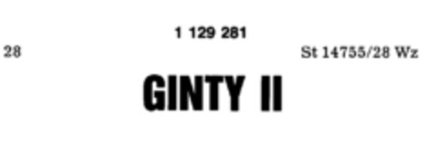 GINTY II Logo (DPMA, 30.07.1986)