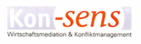 Kon-sens Wirtschaftsmediation & Konfliktmanagement Logo (DPMA, 12/07/2000)