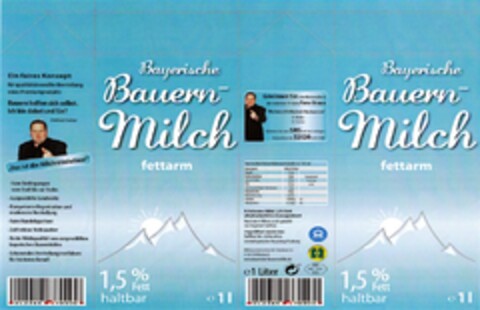 Bayerische Bauernmilch fettarm Logo (DPMA, 02.05.2008)