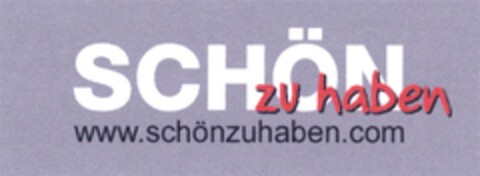 SCHÖNzuhaben Logo (DPMA, 03.11.2008)