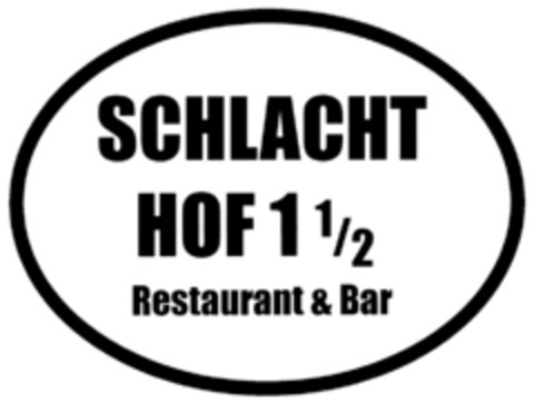 SCHLACHTHOF 1 1/2 Restaurant & Bar Logo (DPMA, 28.11.2009)