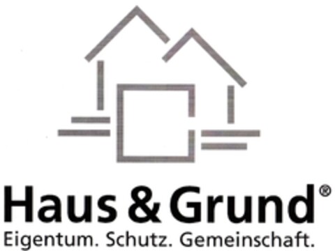 Haus & Grund Eigentum. Schutz. Gemeinschaft Logo (DPMA, 01.06.2012)