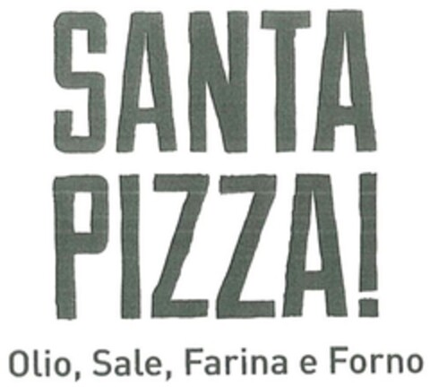 SANTA PIZZA! Olio, Sale, Farina e Forno Logo (DPMA, 20.10.2014)