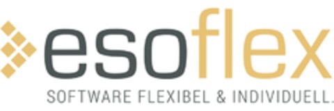 esoflex SOFTWARE FELXIBEL & INDIVIDUELL. Logo (DPMA, 01.11.2017)