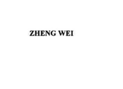 ZHENG WEI Logo (DPMA, 08/16/2018)