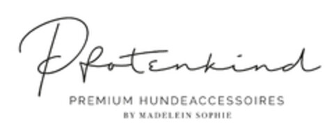 Pfotenkind PREMIUM HUNDEACCESSOIRES BY MADELEIN SOPHIE Logo (DPMA, 08.05.2019)