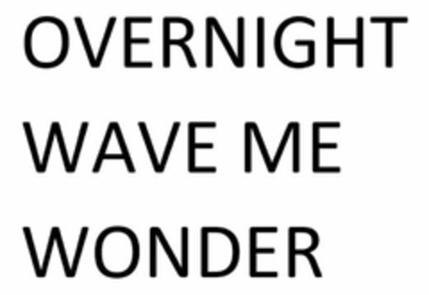 OVERNIGHT WAVE ME WONDER Logo (DPMA, 08.09.2021)