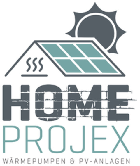 HOME PROJEKT WÄRMEPUMPEN & PV-ANLAGEN Logo (DPMA, 06/07/2024)