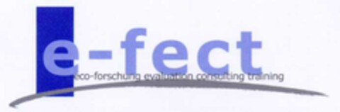 e-fect eco-forschung evaluation consulting training Logo (DPMA, 12.03.2003)