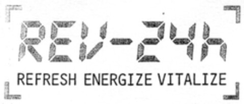 REV-24h REFRESH ENERGIZE VITALIZE Logo (DPMA, 22.12.2007)