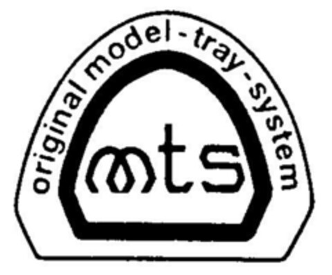 mts original model-tray-system Logo (DPMA, 23.07.1998)