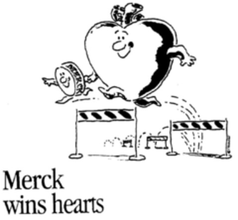 Merck wins hearts Logo (DPMA, 05.10.1998)