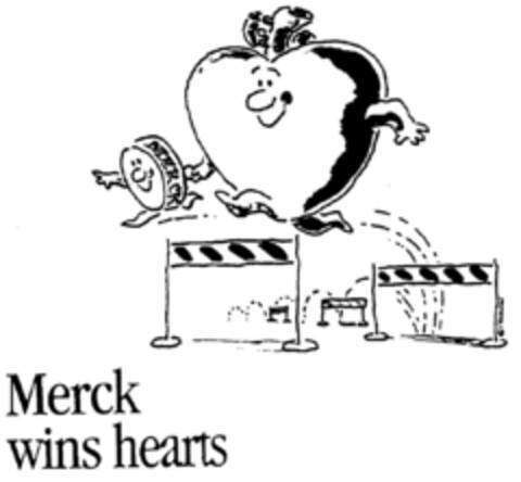 Merck wins hearts Logo (DPMA, 10/05/1998)