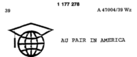 AU PAIR IN AMERICA Logo (DPMA, 28.09.1989)