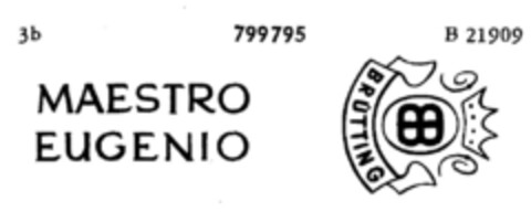 MAESTRO EUGENIO BRÜTTING Logo (DPMA, 17.02.1960)