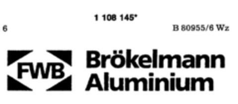 FWB Brökelmann Aluminium Logo (DPMA, 01/29/1987)