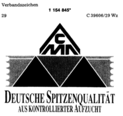 CMA DEUTSCHE SPITZENQUALITÄT AUS KONTROLLIERTER AUFZUCHT Logo (DPMA, 22.09.1989)