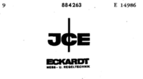 JCE ECKARDT MESS- U. REGELTECHNIK Logo (DPMA, 01.08.1970)