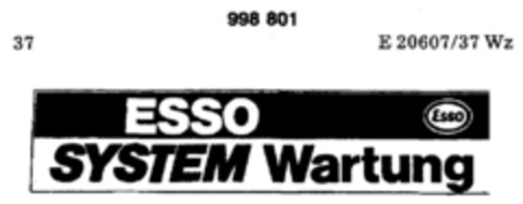 ESSO SYSTEM Wartung Logo (DPMA, 02.04.1979)