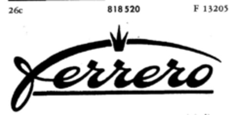 ferrero Logo (DPMA, 27.09.1962)