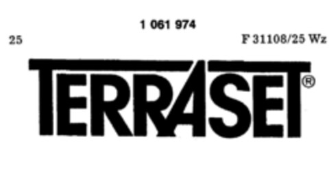 TERRASET Logo (DPMA, 26.03.1982)