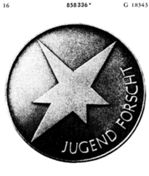 JUGEND FORSCHT Logo (DPMA, 01/09/1969)