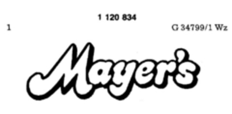 Mayer`s Logo (DPMA, 02.10.1987)