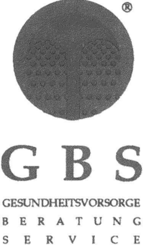 GBS GESUNDHEITSVORSORGE BERATUNG SERVICE Logo (DPMA, 09/20/1990)