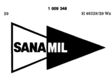 SANA MIL Logo (DPMA, 11.07.1979)