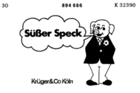 Süßer Speck Krüger&Co Köln Logo (DPMA, 08/18/1971)