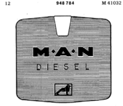 M A N DIESEL Logo (DPMA, 05.11.1975)