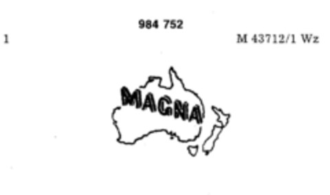 MAGNA Logo (DPMA, 01.10.1977)