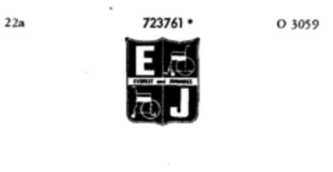 E EVEREST and JENNINGS J Logo (DPMA, 06.10.1958)