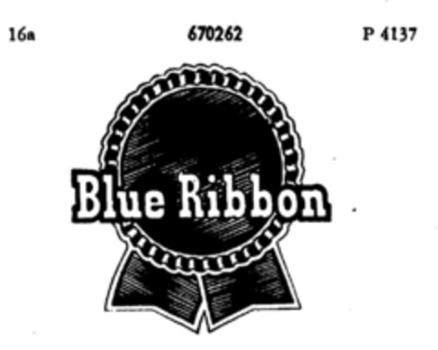 Blue Ribbon Logo (DPMA, 20.02.1954)