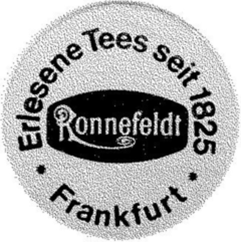 Ronnefeldt Erlesene Tees seit 1825 Logo (DPMA, 09/20/1983)