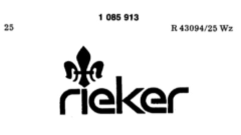 rieker Logo (DPMA, 04.05.1985)