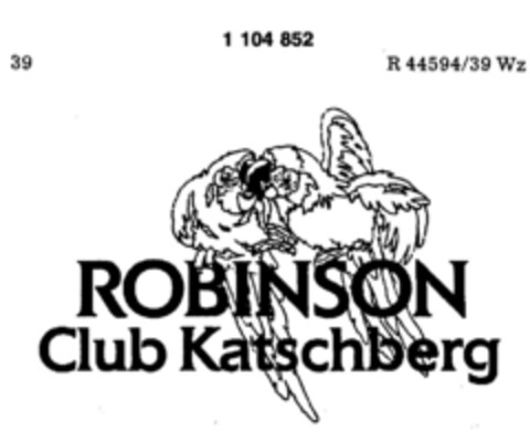 ROBINSON Club Katschberg Logo (DPMA, 08/16/1986)