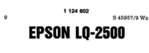 EPSON LQ-2500 Logo (DPMA, 04.01.1988)