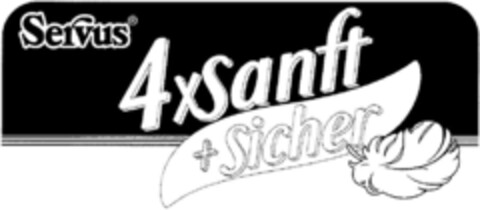 Servus 4xsanft+sicher Logo (DPMA, 31.03.1992)