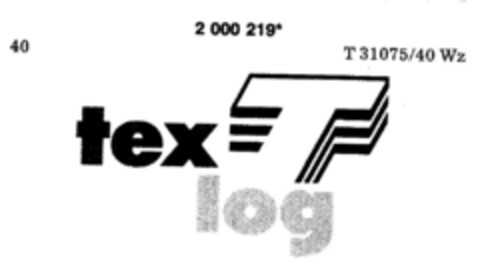 tex T log Logo (DPMA, 10/30/1990)