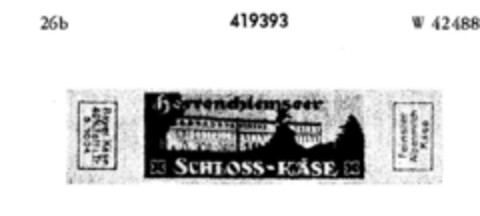 Herrenchiemseer SCHLOSS-KÄSE Logo (DPMA, 17.03.1930)