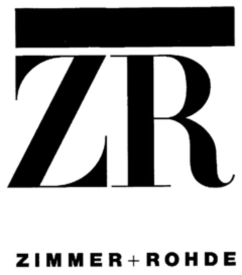 ZR ZIMMER + ROHDE Logo (DPMA, 05/25/2000)